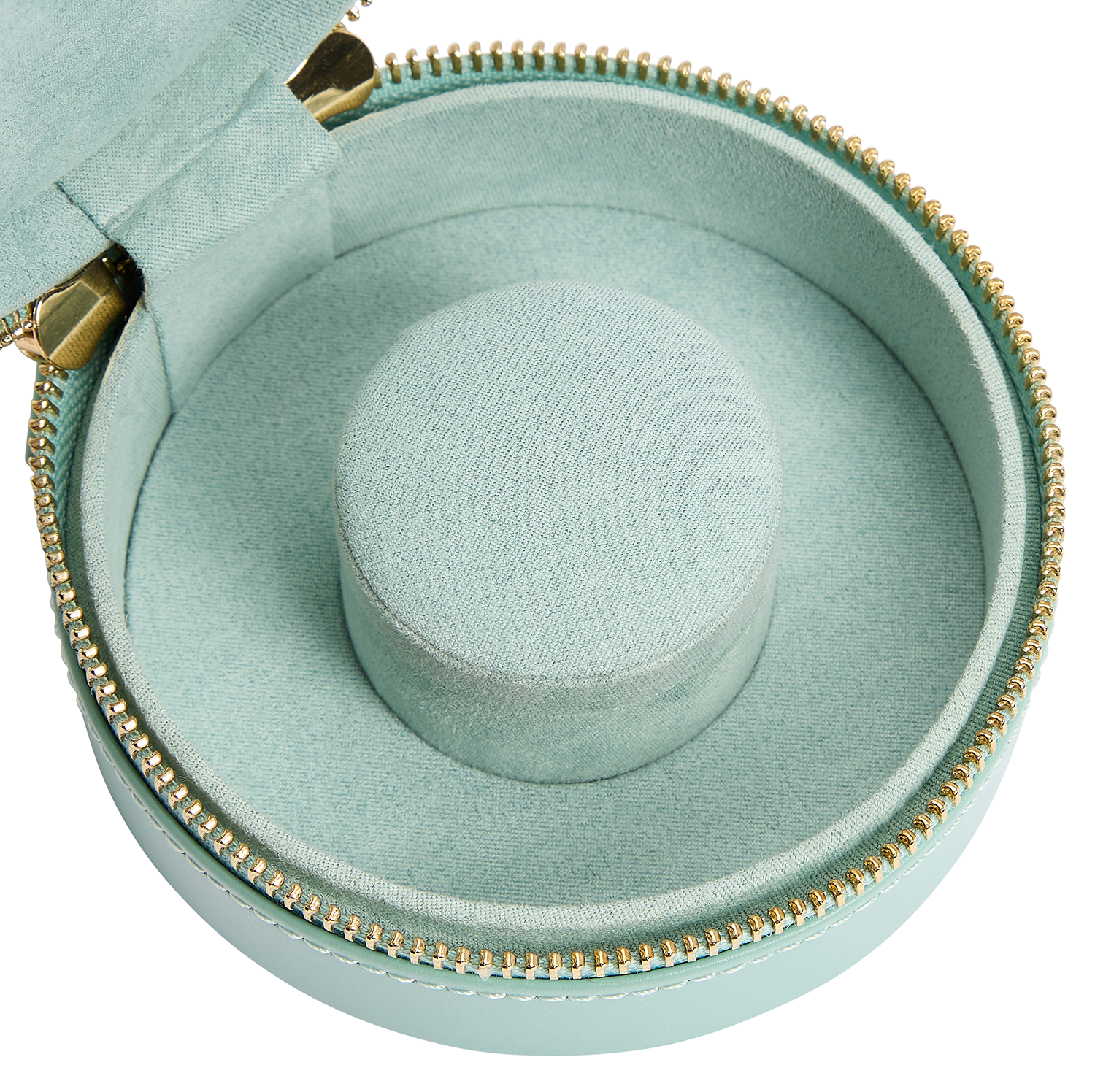 WOLF Sophia Round Zip Case in Jade